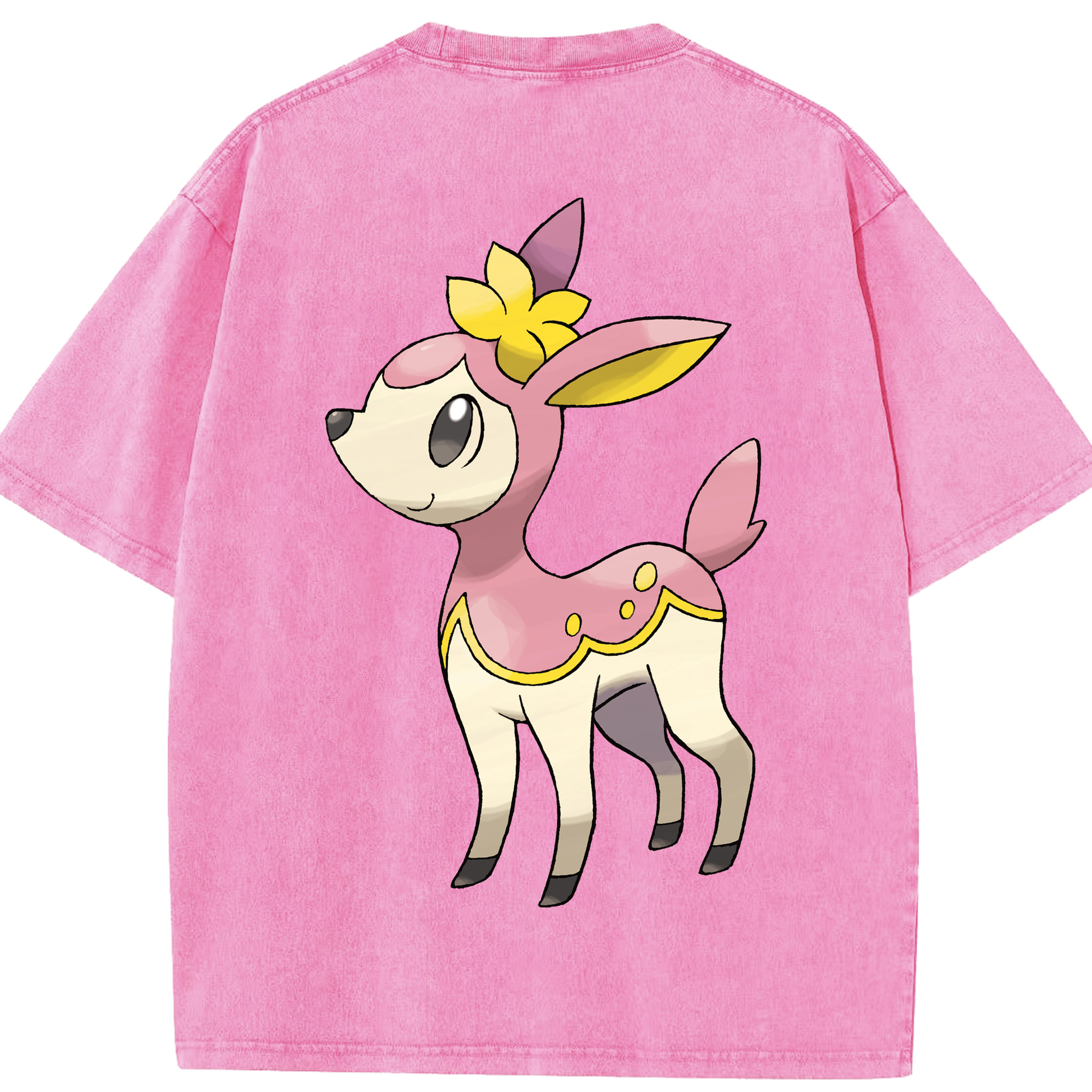 （画像用） ポケットモンスター Pokémon 綿100% ヴィンテージ風 半袖Tシャツ（背面プリント）